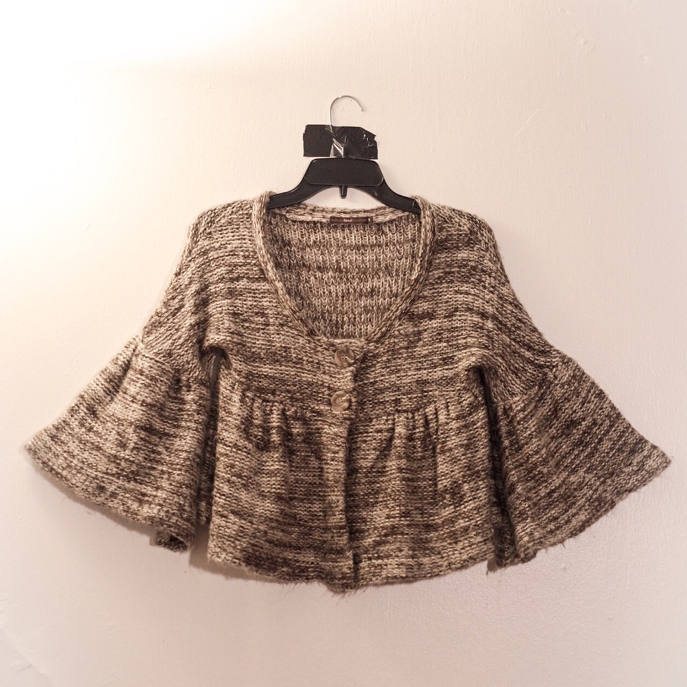 Comfy, Tan, Button-Front Sweater